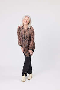 All Seasons Tops: Liza Top & Singlet Brown Shades