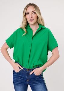 New In Tops: Dora Top Green
