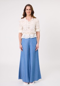 All Seasons Trousers: Azzura Pant Chambray