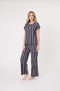 All Seasons Tops: Melani Top Navy Stripe