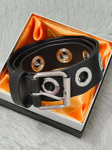 Eyelet Belt Jet Pack of 3