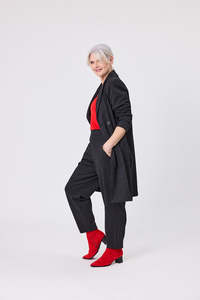 All Seasons Jackets: Hedda Coat Pinstripe