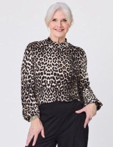 Evie Top Leopard Print