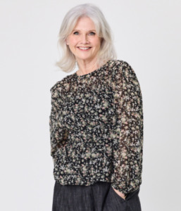 Freja Top Bouquet Print
