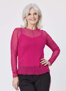 All Seasons Tops: Sasha Top & Singlet Fuchsia