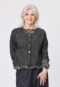 18: Nina Jacket Black Denim