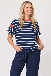 All Seasons Tops: Rayas Top
