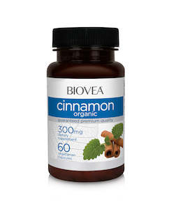 Antimicrobials: Biovea Cinnamon organic 300mg 60 capsules