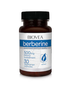 Blood Sugar: Biovea Berberine 500mg 30 vegetarian capsules