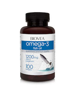 Brain Memory: Biovea Omega-3 fish oil 1200mg 100 softgels