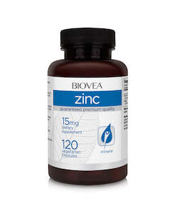Cold Flu: Biovea Zinc 15mg 120 capsules