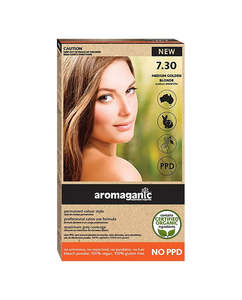 Aromaganic: Aromaganic haircolour 7.30N Medium golden blonde