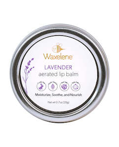 Skin: Waxelene aerated lip balm lavender 20g