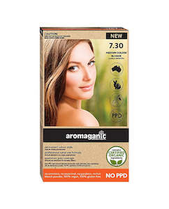Aromaganic: Aromaganic haircolour 7.30N Medium golden blonde