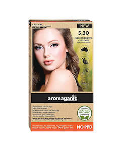 Aromaganic: Aromaganic haircolour 5.30 Golden brown chestnut