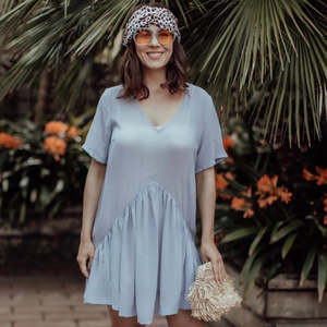 Emma Dress | Short | Light Blue | Size XL