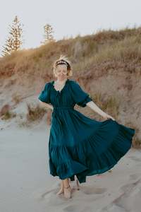 The Emmaline Gown | TEAL | OSFA