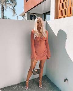 Short Dresses: House of CB Baby Mini Dress - Pink