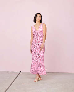 RUBY Esme Slip Dress - Pink Scatter Hearts