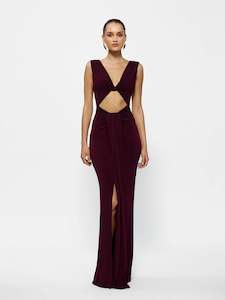 Long Dresses: Effie Kats Faith Dress - Black Cherry
