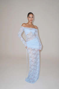 Deconduarte Christiana Maxi Dress Powder Blue