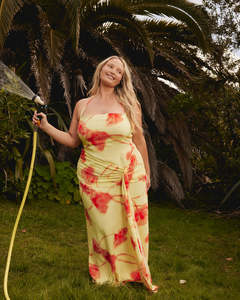 Long Dresses: RUBY Lou Maxi Dress Tequila Sunrise Floral