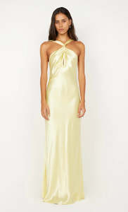 Long Dresses: Bec & Bridge Elisia Twist Maxi Dress Ice Yellow