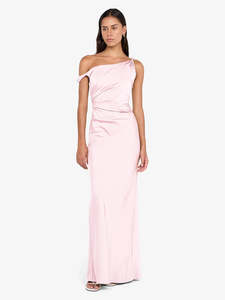 Bec & Bridge Lunetta Twist Strap Dress Powder Pink