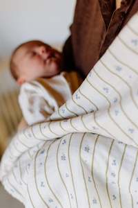 Muslin Swaddle Blanket | Forget Me Not