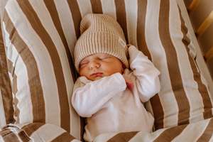 Heirloom Merino Blanket: Merino Rib Beanie | Oat