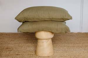 Muslin Pillowcases: 100% Muslin Pillowcase | Olive