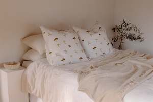 Home: Organic Euro Pillowcase | Mushroom