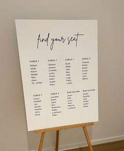 Products: Seating plan - Mari Leo Design Studio