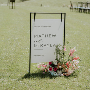 Welcome sign - Mikayla Leo Design Studio