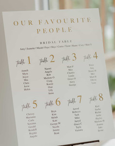Products: Seating plan - Shye Leo Design Studio