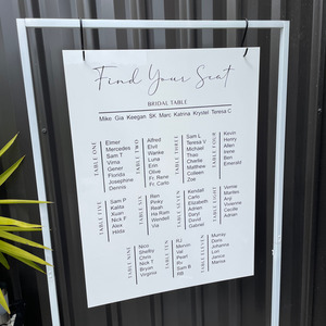 Seating plan - Gia Leo Design Studio