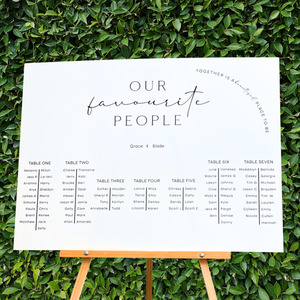 Products: Seating plan - Grace Leo Design Studio