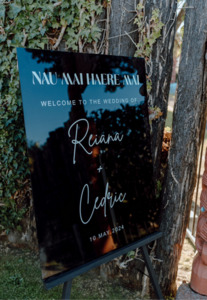 Welcome sign - Reiana Leo Design Studio