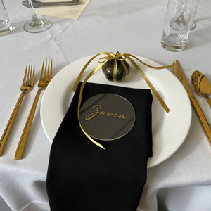 Products: Place cards - Coasters with vinyl Leo Design Studio