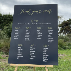 Seating plan - Gizelle Leo Design Studio