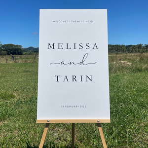 Welcome sign - Melissa Leo Design Studio