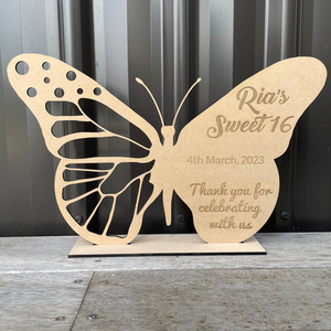 Butterfly - Laser cut & engraved Leo Design Studio