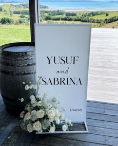 Welcome sign - Sabrina Leo Design Studio