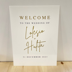 Products: Welcome sign - Hulita Leo Design Studio