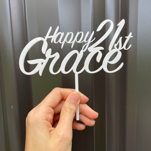Products: Birthday cake topper Leo Design Studio