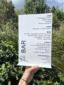 Bar Menu - Design 2 Leo Design Studio