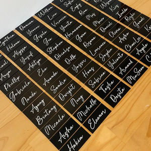 Products: Acrylic place cards - Rectangle Leo Design Studio