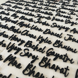 Acrylic place cards - Laser cut Leo Design Studio