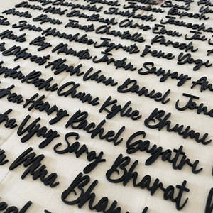 Products: Acrylic place cards - Laser cut Leo Design Studio