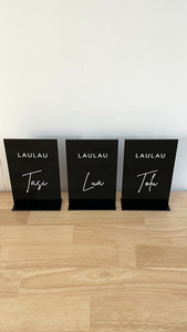 Acrylic table numbers - Samoan design 1 Leo Design Studio